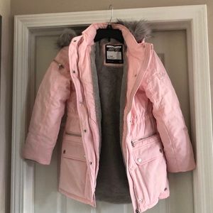 Brand new WT winter parka by justice. Soft grey lining.